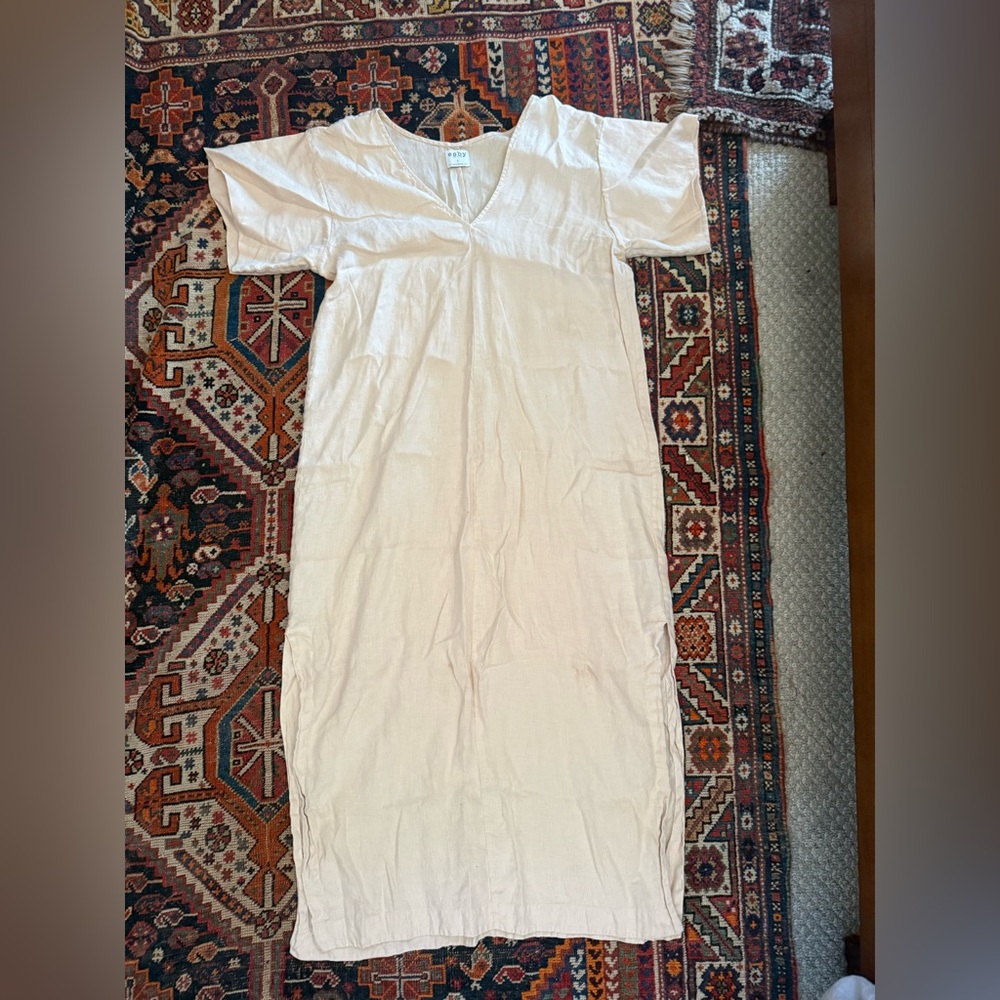 Esby Apparel Caftan, maxi length, cream, size S